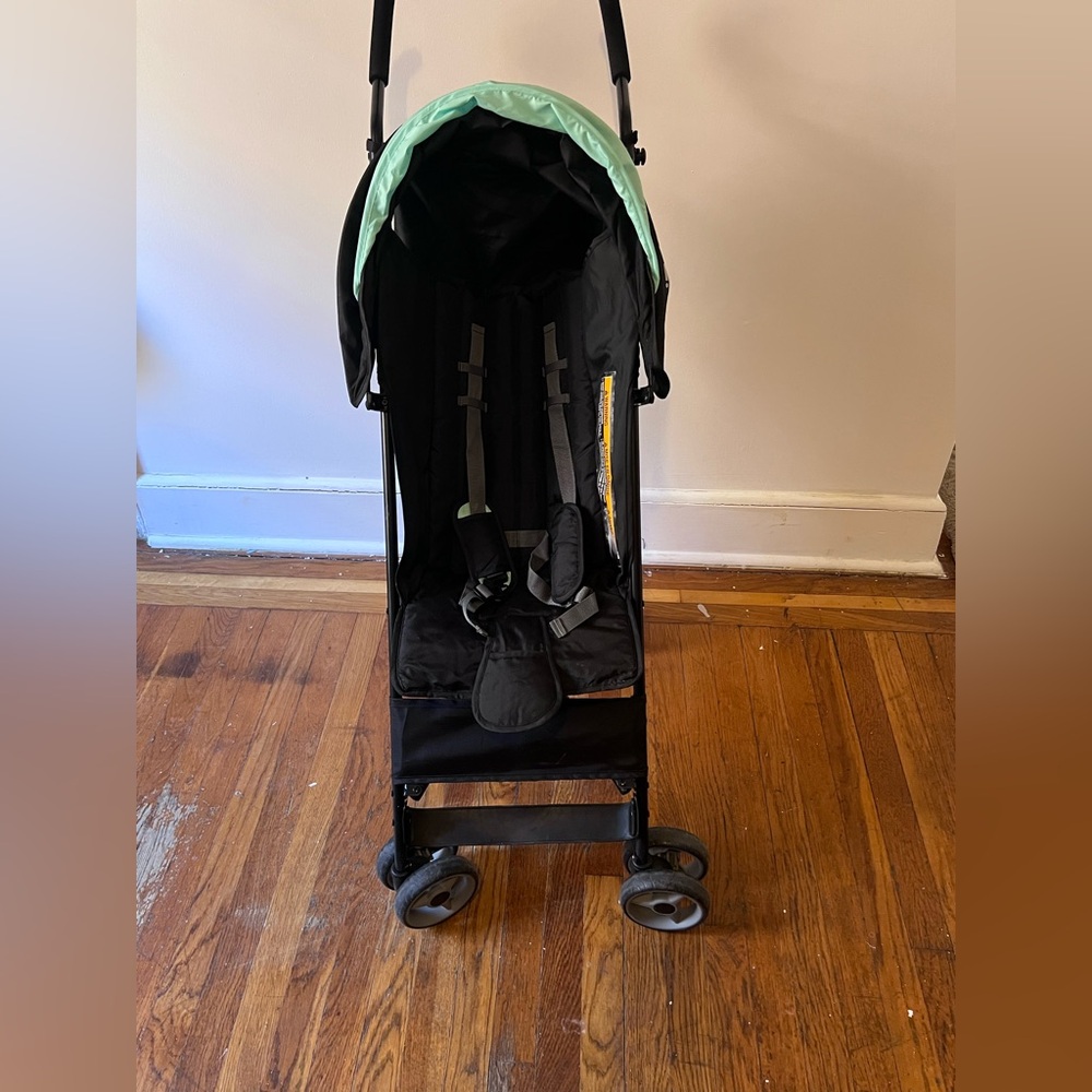 Black and Green Toddler Stroller